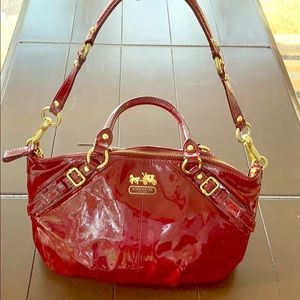Coach Red Patent Leather Satchel